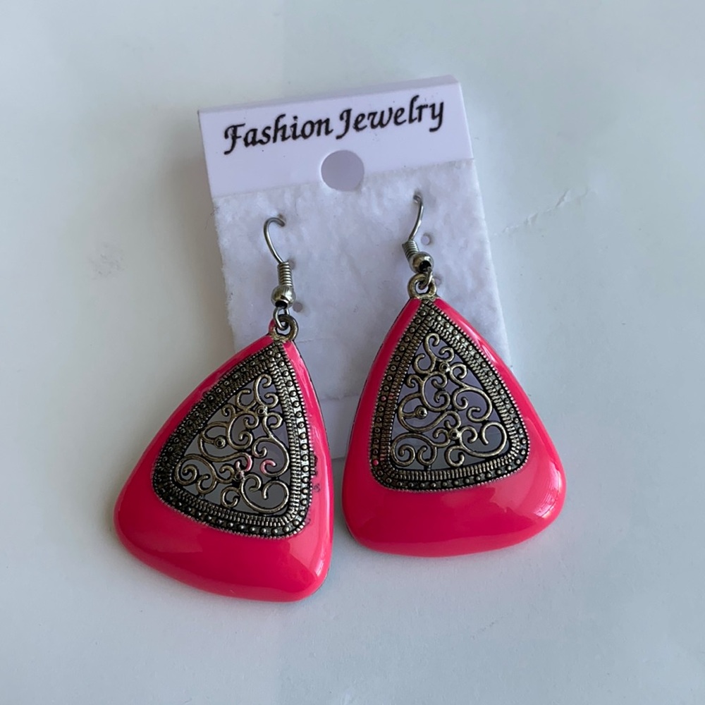 Indian Vintage Oxidized Silver Earrings